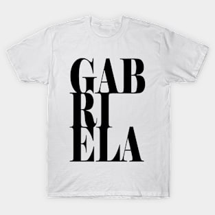 Gabriela Girls Name Bold Font T-Shirt